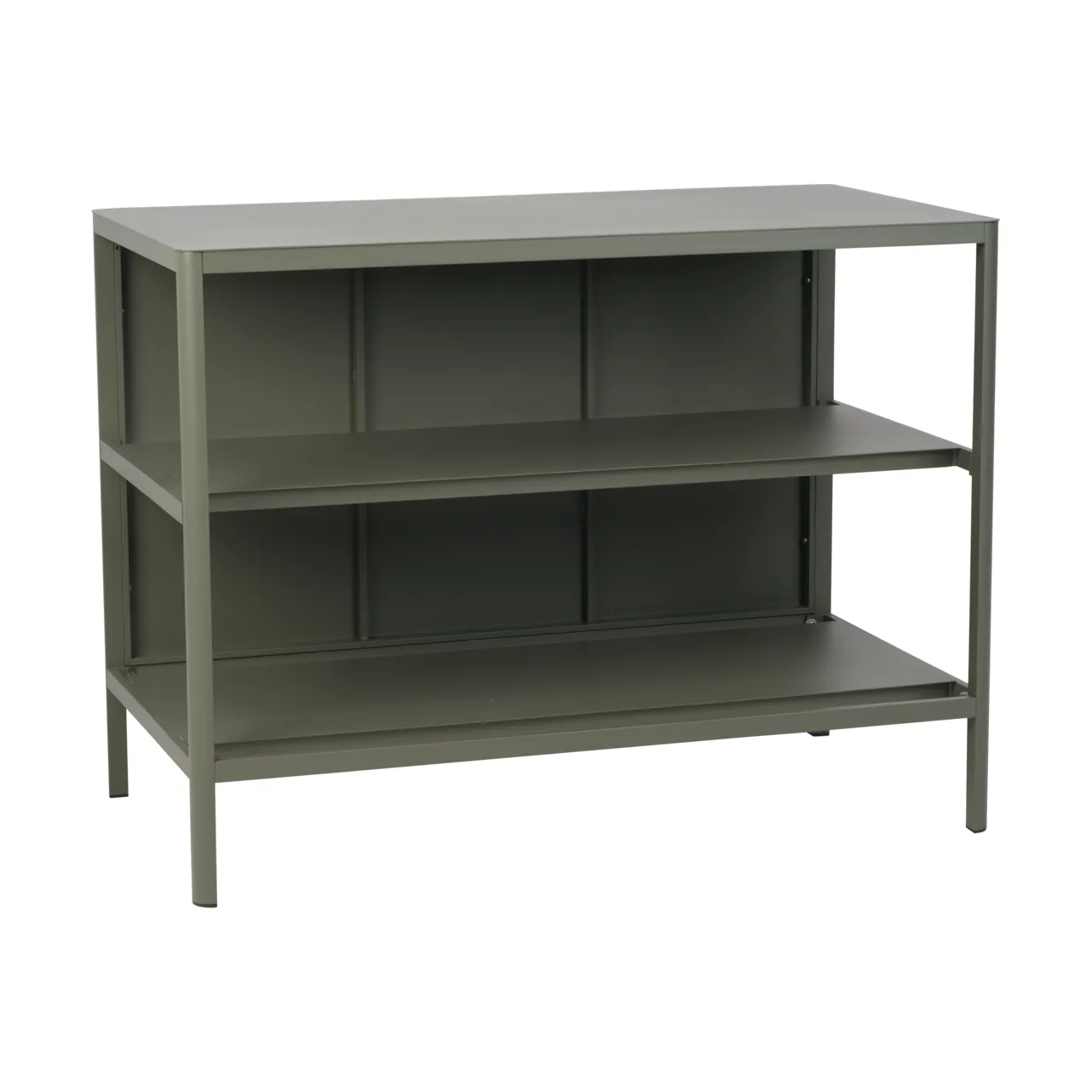 Kelia udekøkken bænk med hylder, Nordic green, 121x91x64 cm Brafab