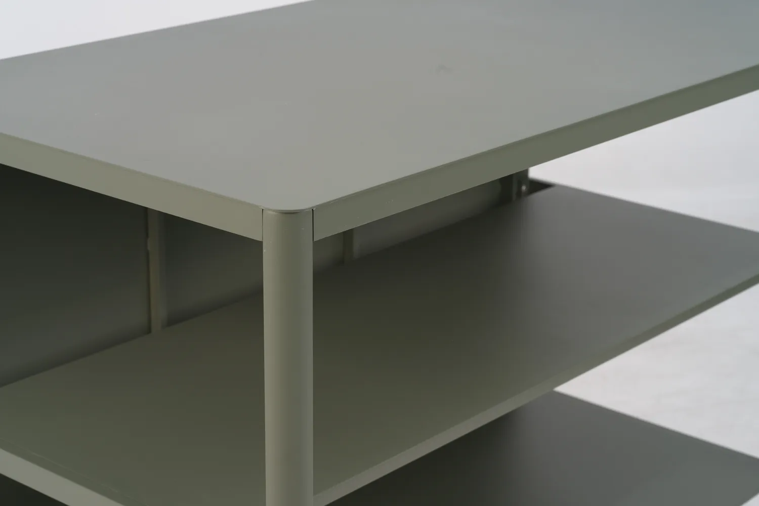 Kelia udekøkken bænk med hylder, Nordic green, 121x91x64 cm Brafab