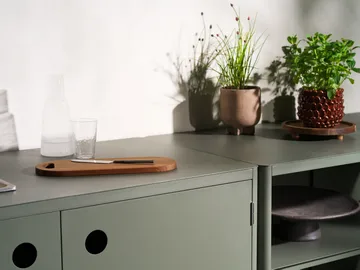 Kelia udekøkken underskab med vask - Zin red, 121x90x64 - Brafab