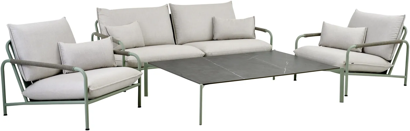 Lerberget 2,5-personers sofa, Grøn-ash Brafab