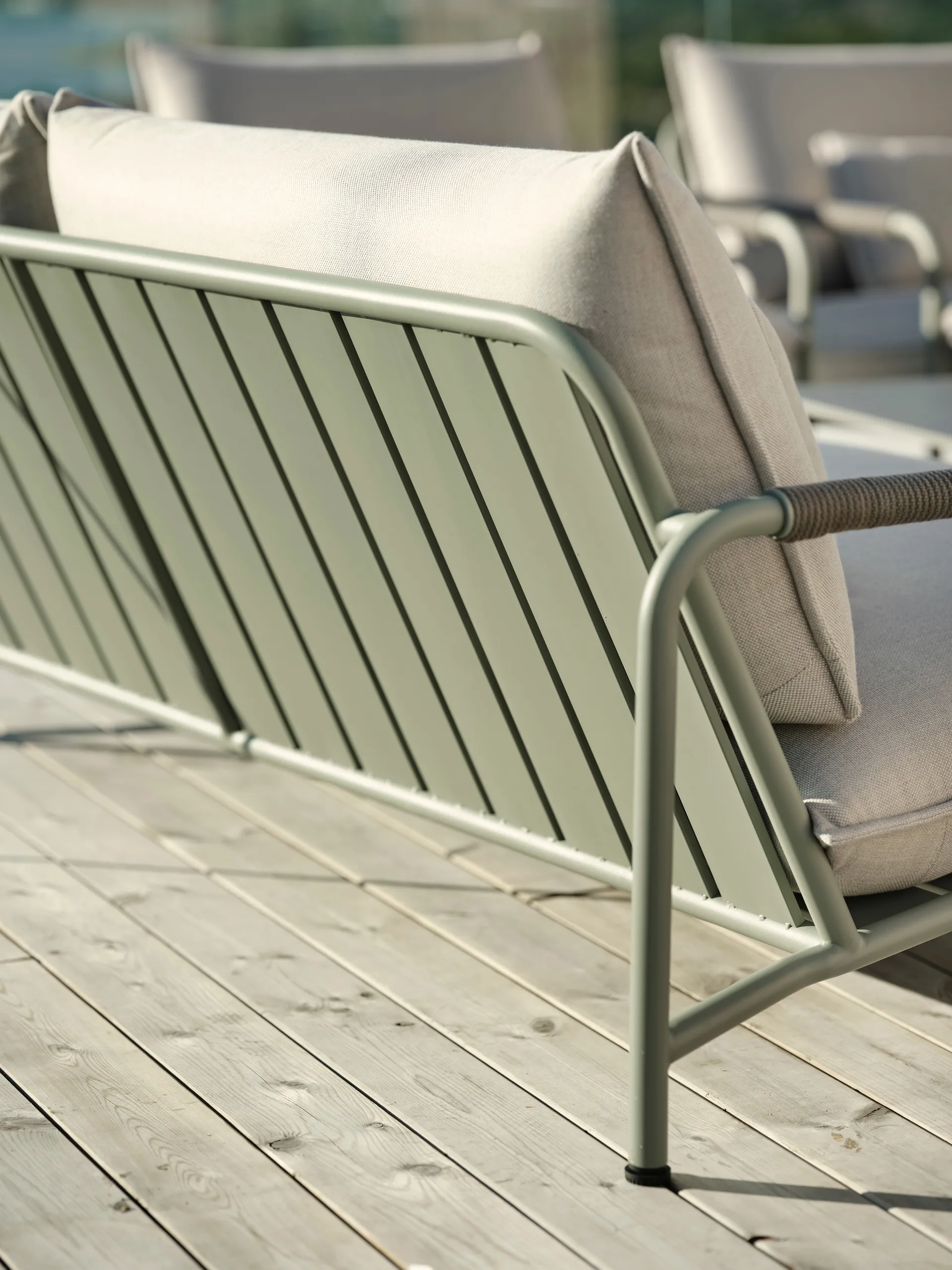 Lerberget 2,5-personers sofa, Grøn-ask Brafab