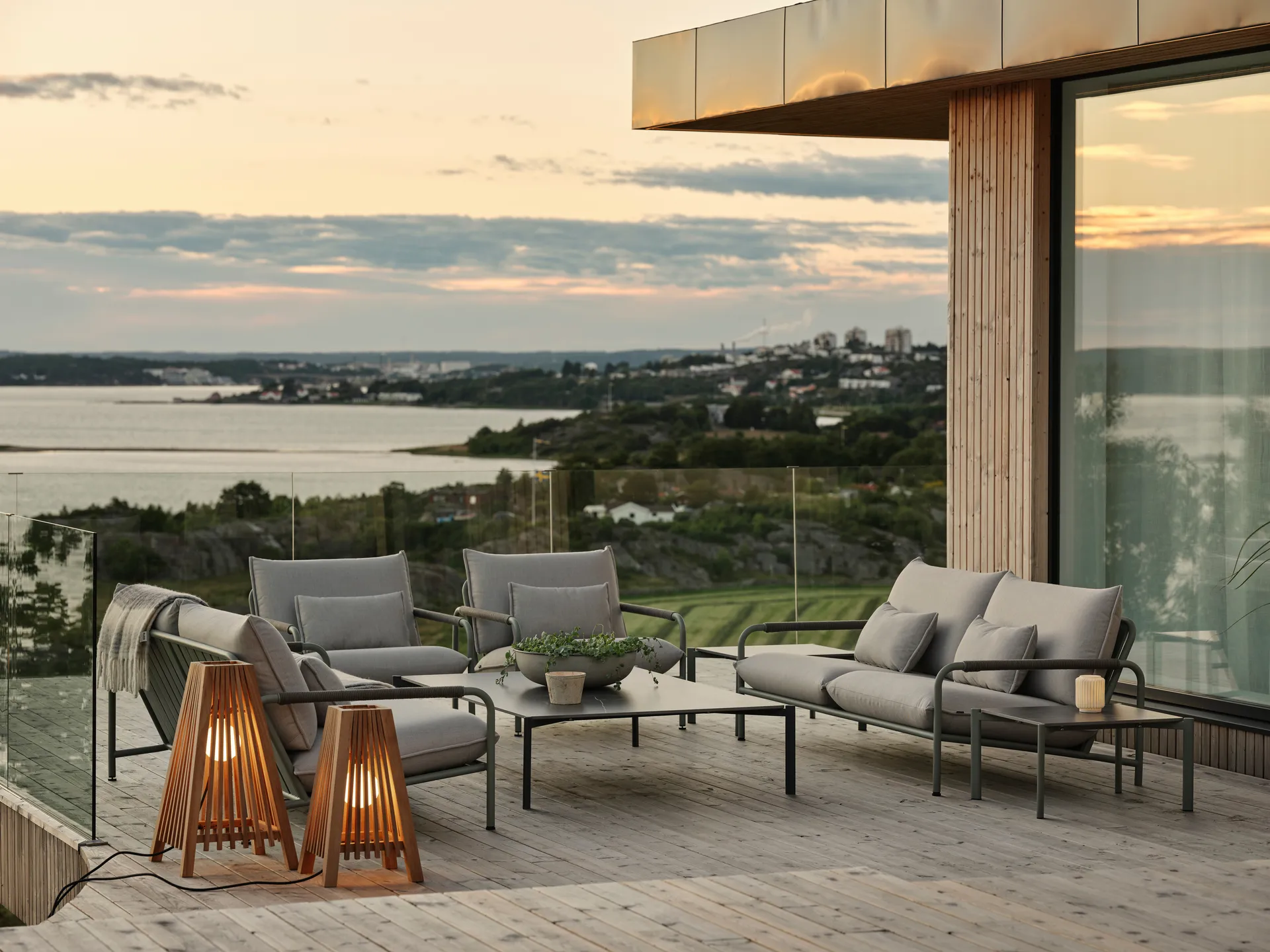 Lerberget 2,5-personers sofa, Grøn-ask Brafab