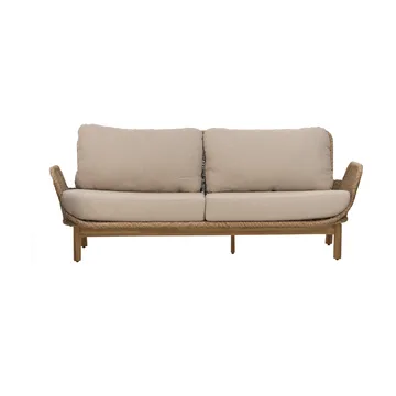 Lily sofa - Twist straw-plush wheat, 2,5-personers - Brafab
