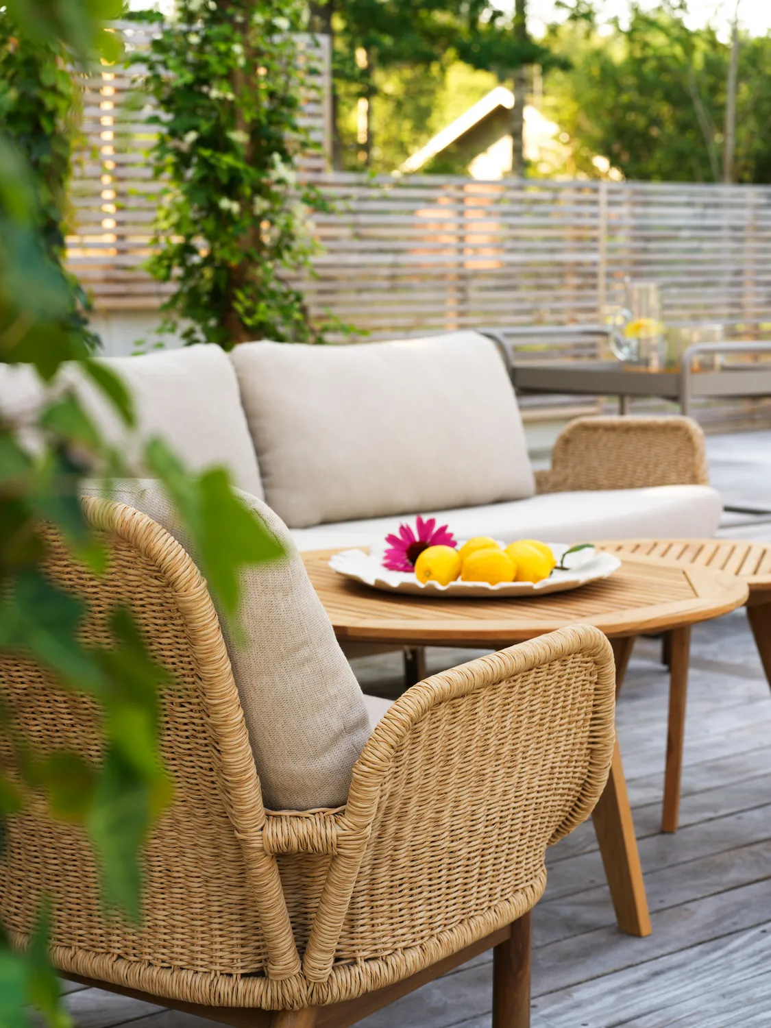 Lily sofa, Twist straw-plush wheat, 2,5-personers Brafab