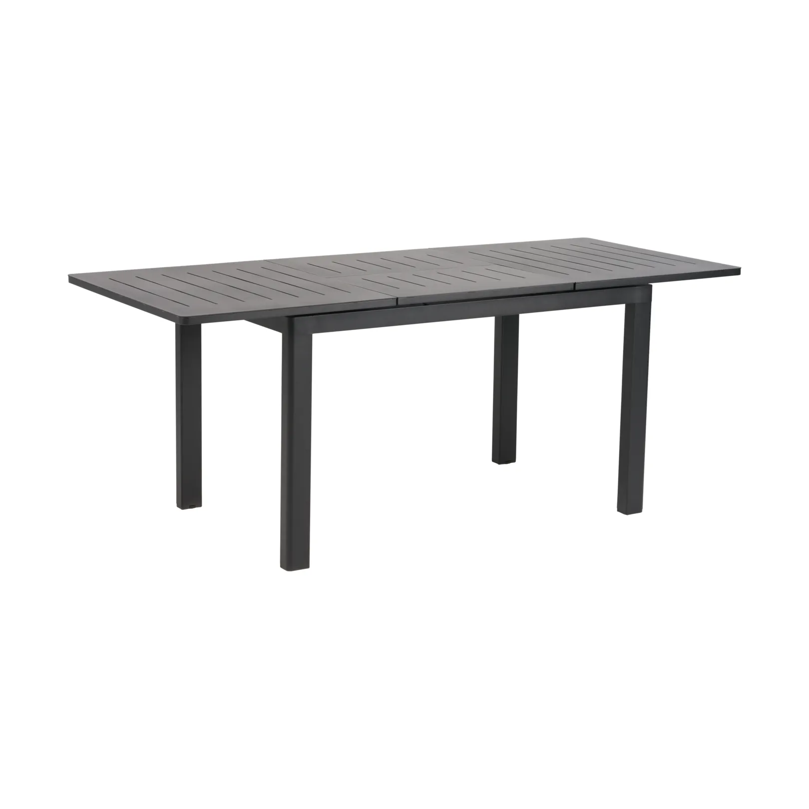 Lomma spisebord, Sort, 128-187x80x73 cm Brafab