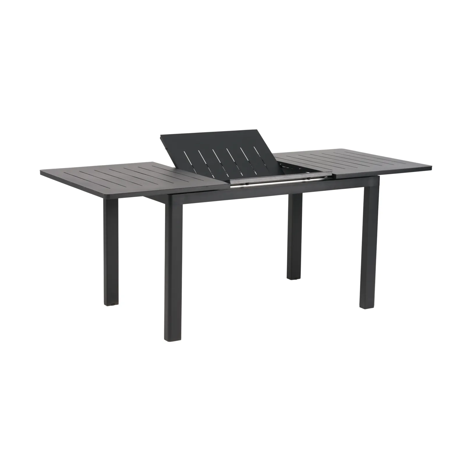 Lomma spisebord, Sort, 128-187x80x73 cm Brafab