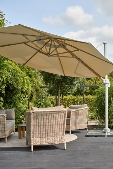 Luzzi parasol fritthængende - Khaki - Brafab