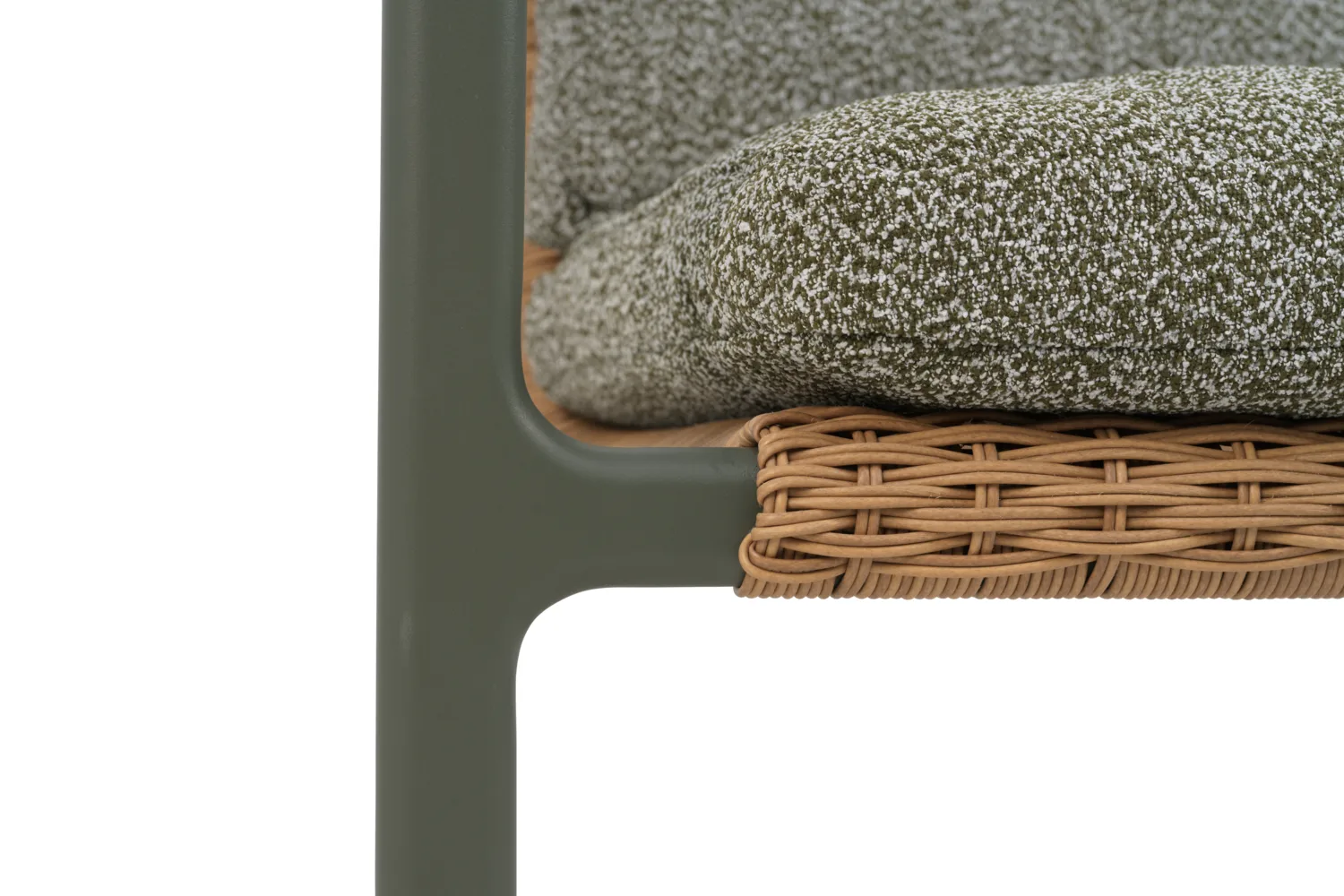 Motty lænestol, Nordic green-teddy verde Brafab