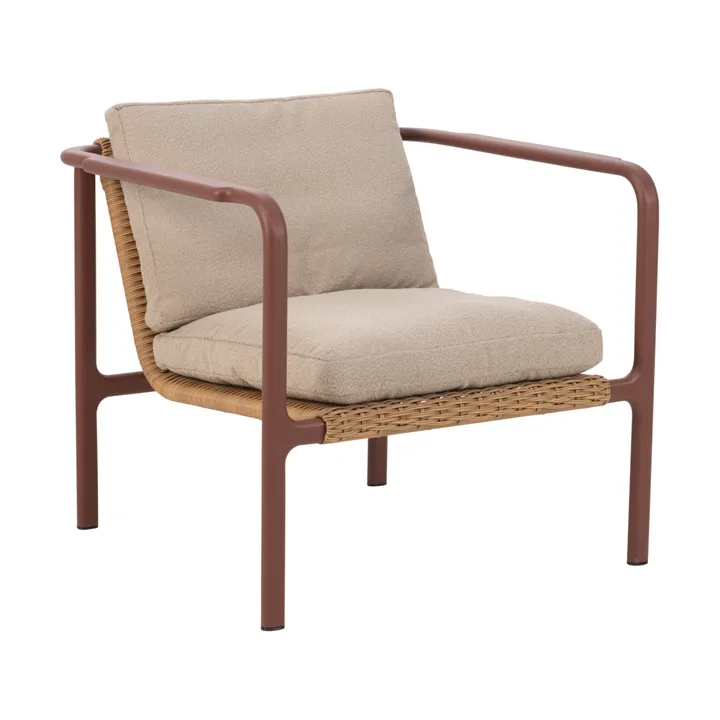 Motty lænestol - Zin red-teddy beige - Brafab