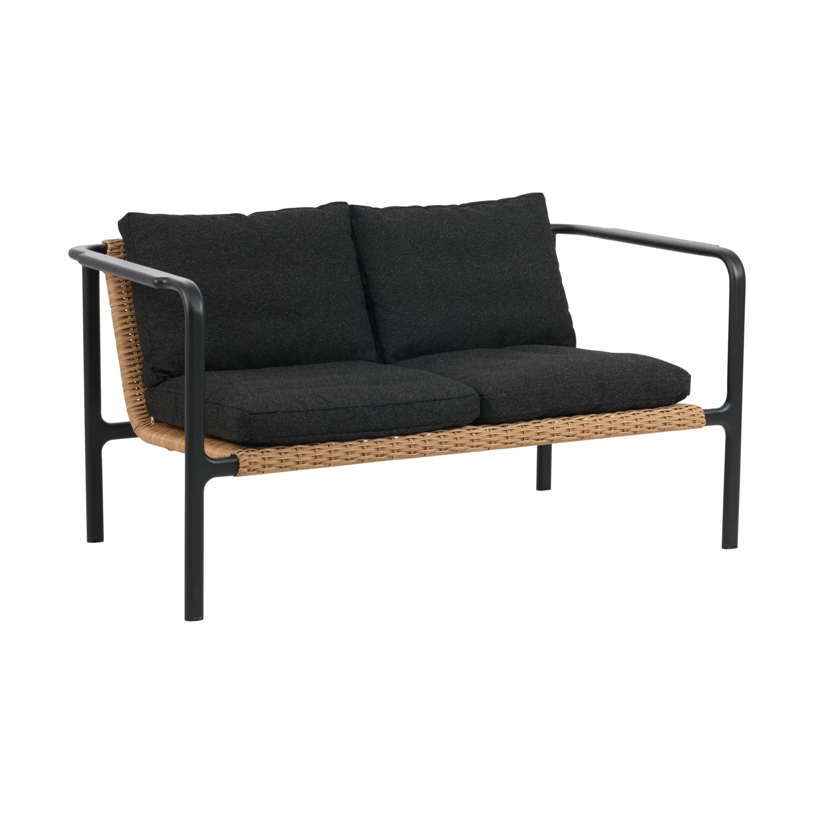 Motty sofa, Sort-teddy black, 2-pers. Brafab