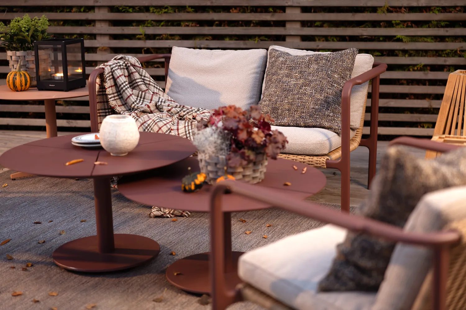 Motty sofa, Zin red-teddy beige, 2-personers sofa Brafab