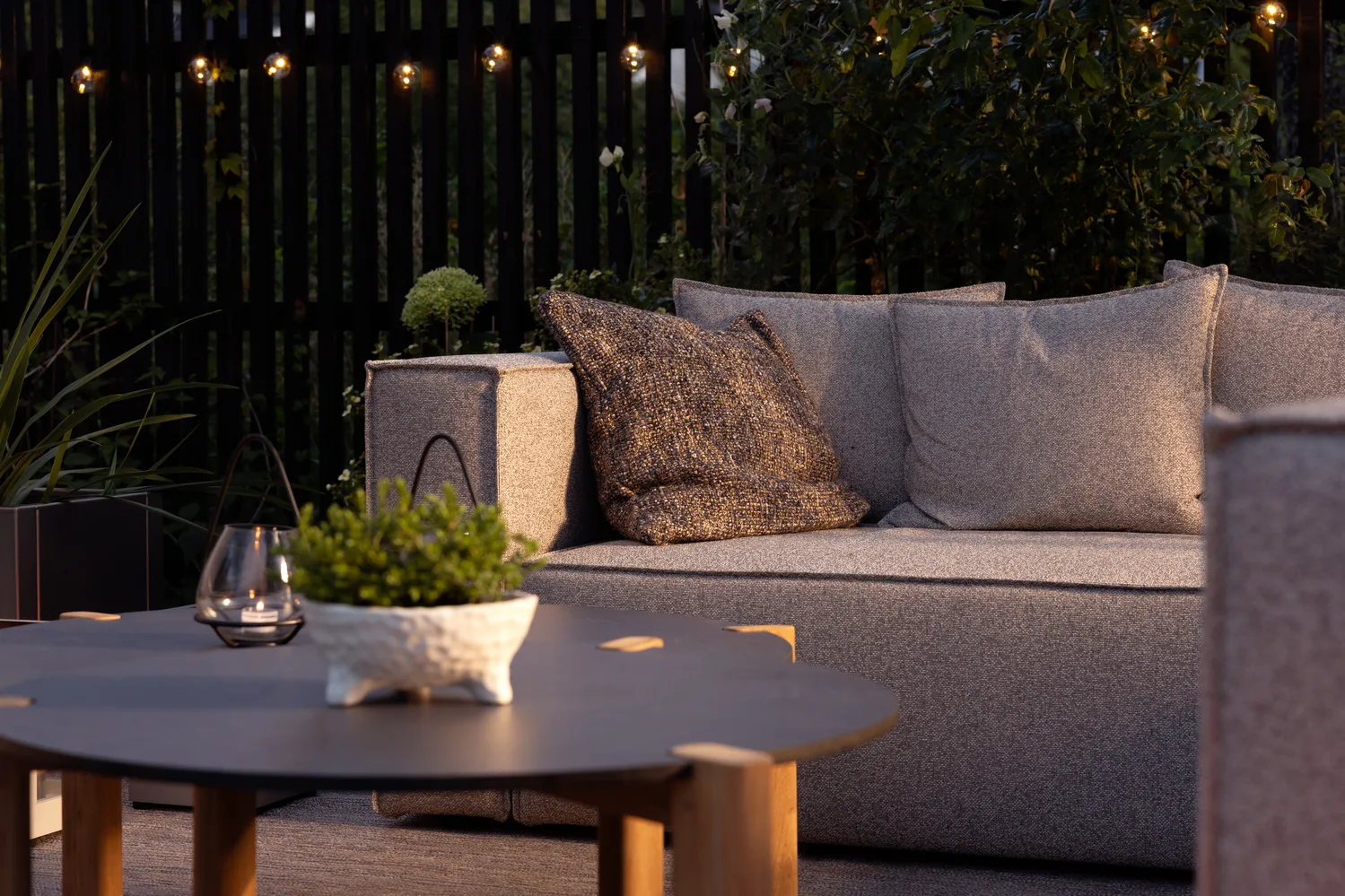 Muki sofamodul, Light taupe, højre endemodul Brafab