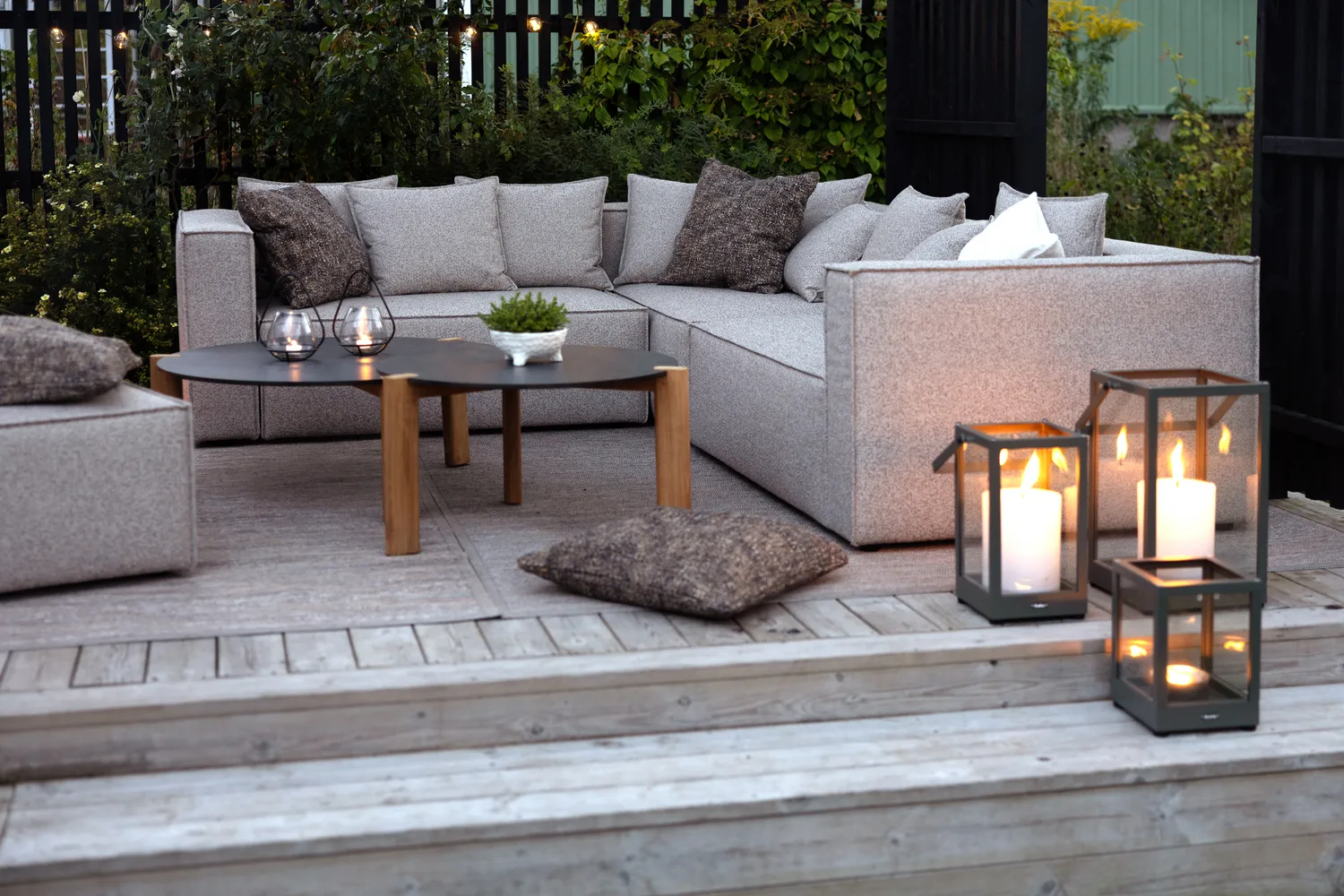 Muki sofamodul, Light taupe, højre endemodul Brafab