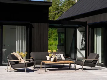 Naos lænestol - Rustfrit stål-nearly black - Brafab