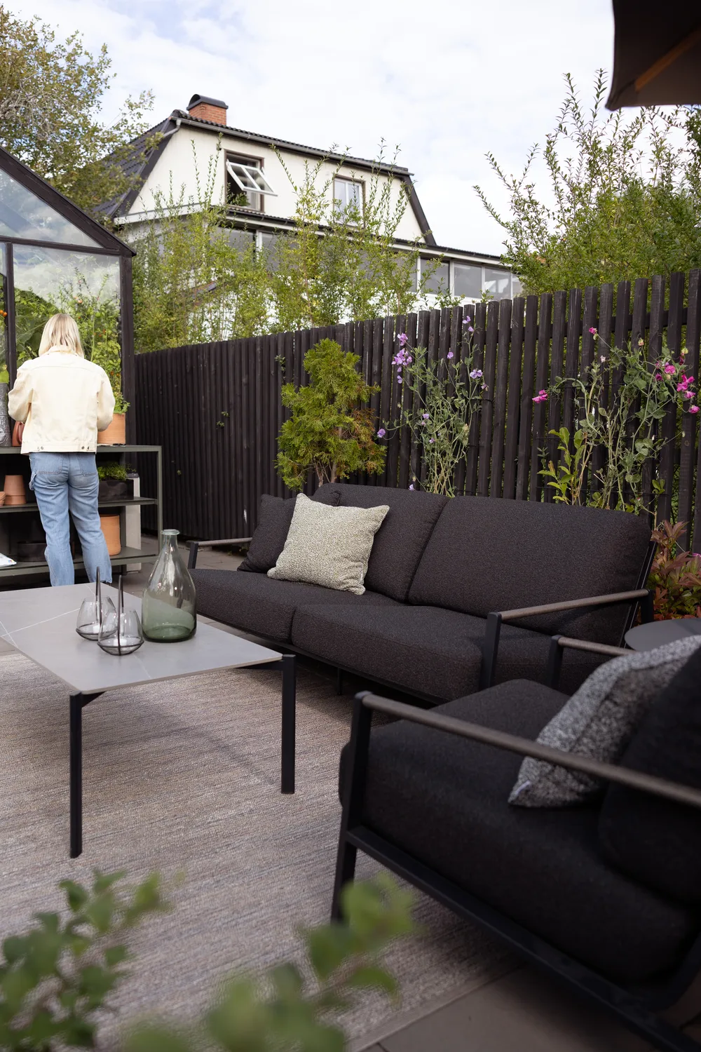 Naos sofa, Sort-teddy black, 2,5-personers Brafab