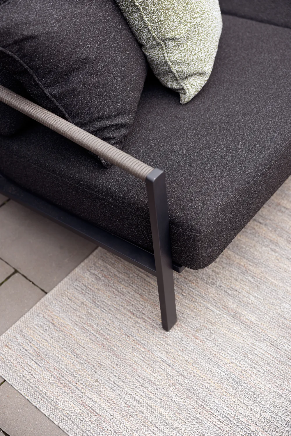 Naos sofa, Sort-teddy black, 2,5-personers Brafab