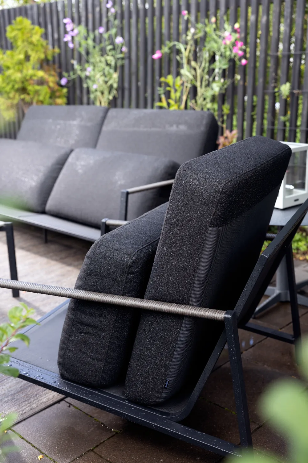 Naos sofa, Sort-teddy black, 2,5-personers Brafab