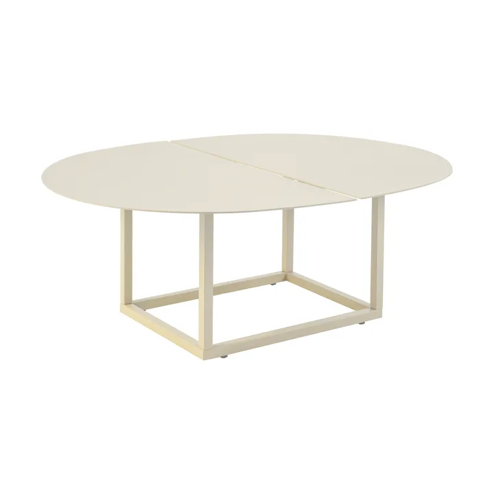 Olive sofabord - Pearl white, 110x80 cm - Brafab