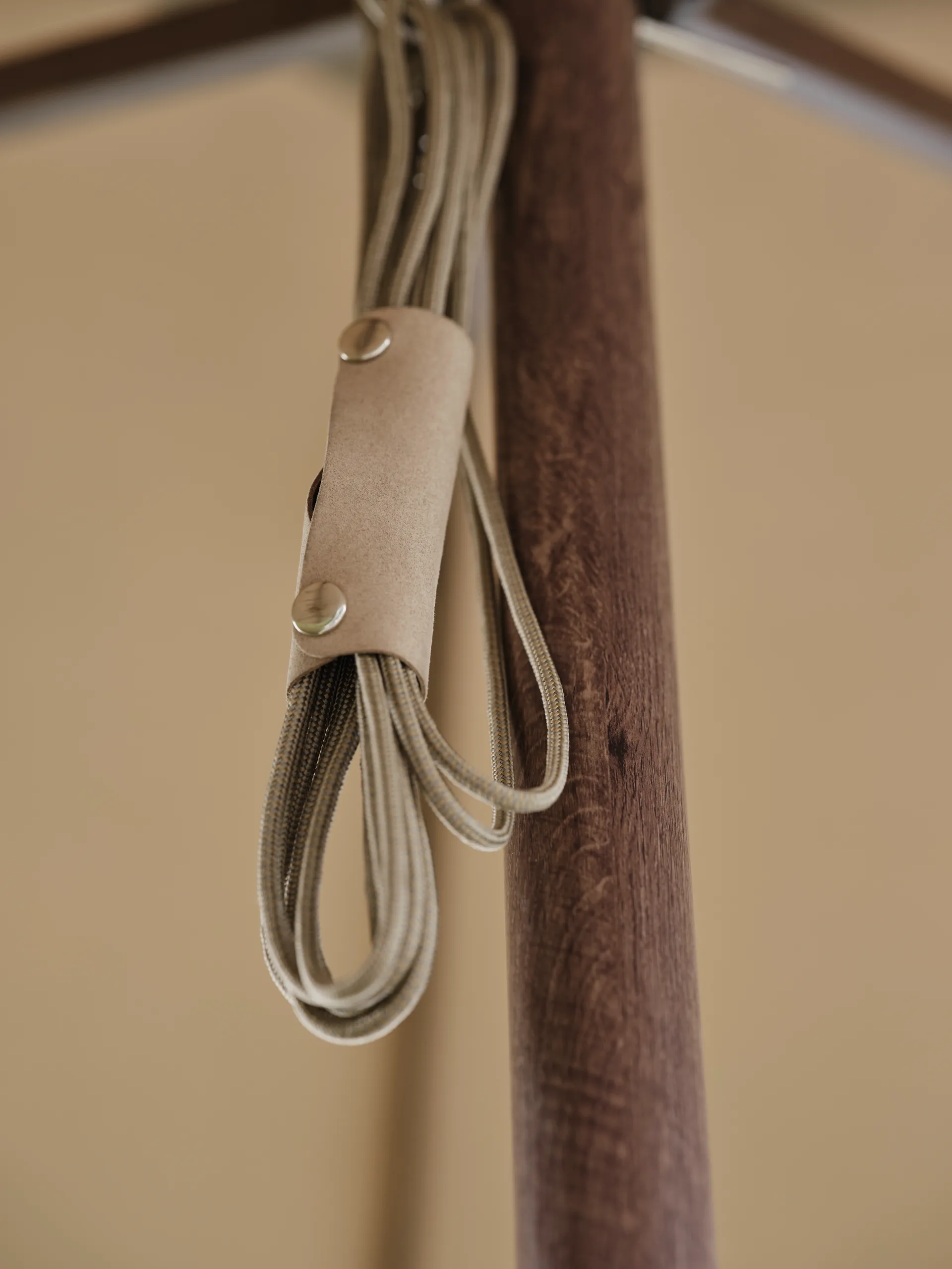 Paliano parasol, Brun-taupe 300 cm Brafab