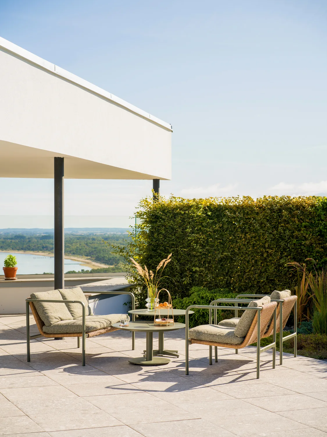 Peace sofabord, Nordic green, Ø80x46 cm Brafab