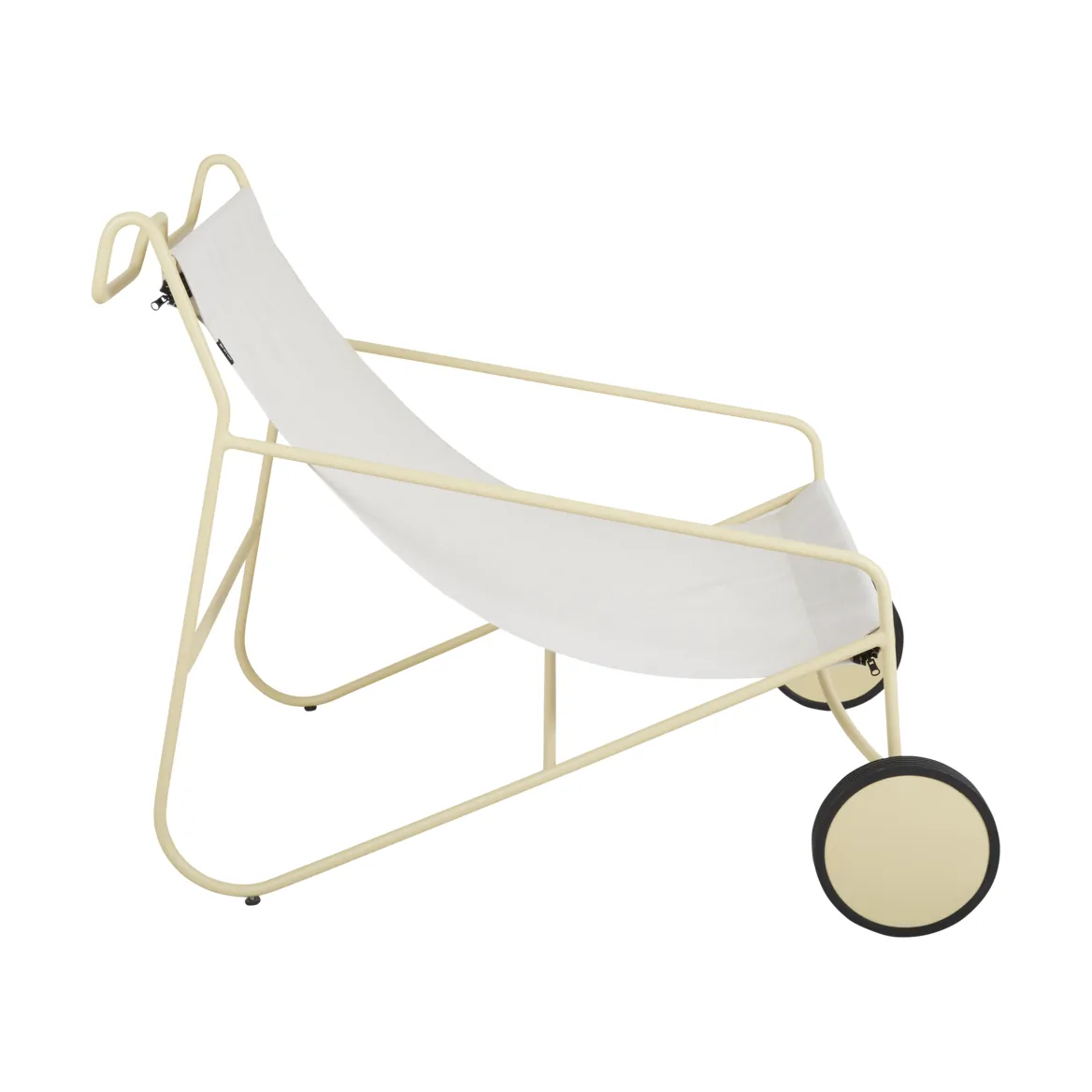 Poul Chair loungestol, Lemon-off white Brafab