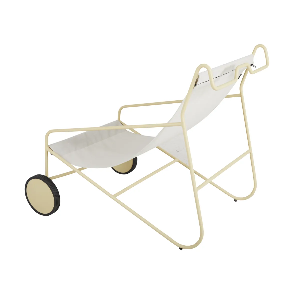 Poul Chair loungestol, Lemon-off white Brafab