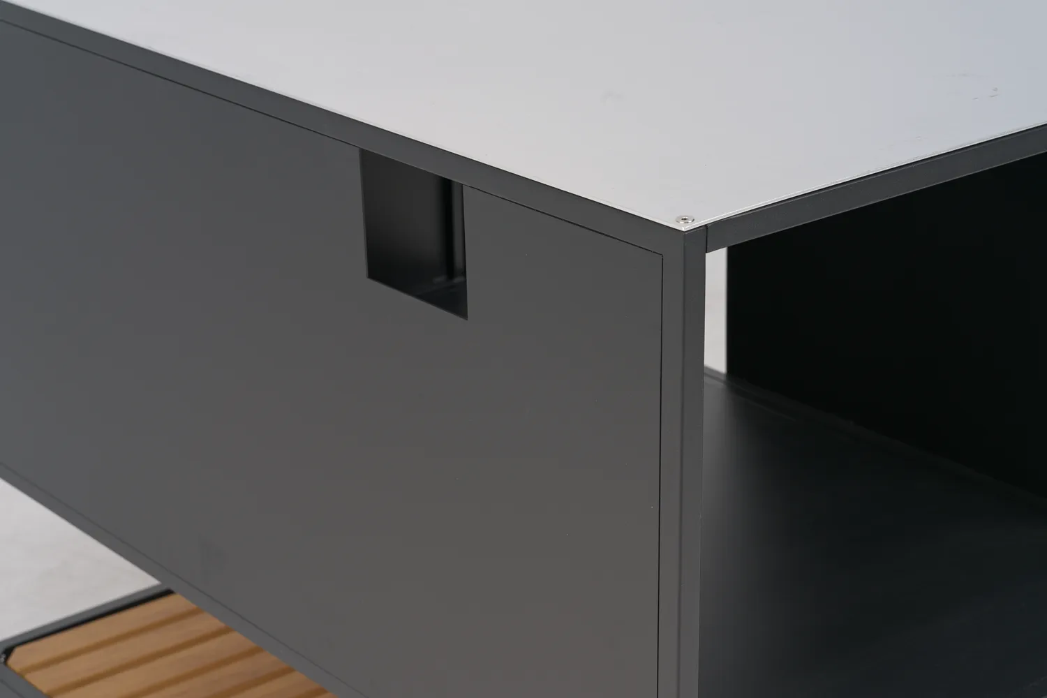 Prep udekøkken bænkeskab 110x90x70 cm, Sort Brafab