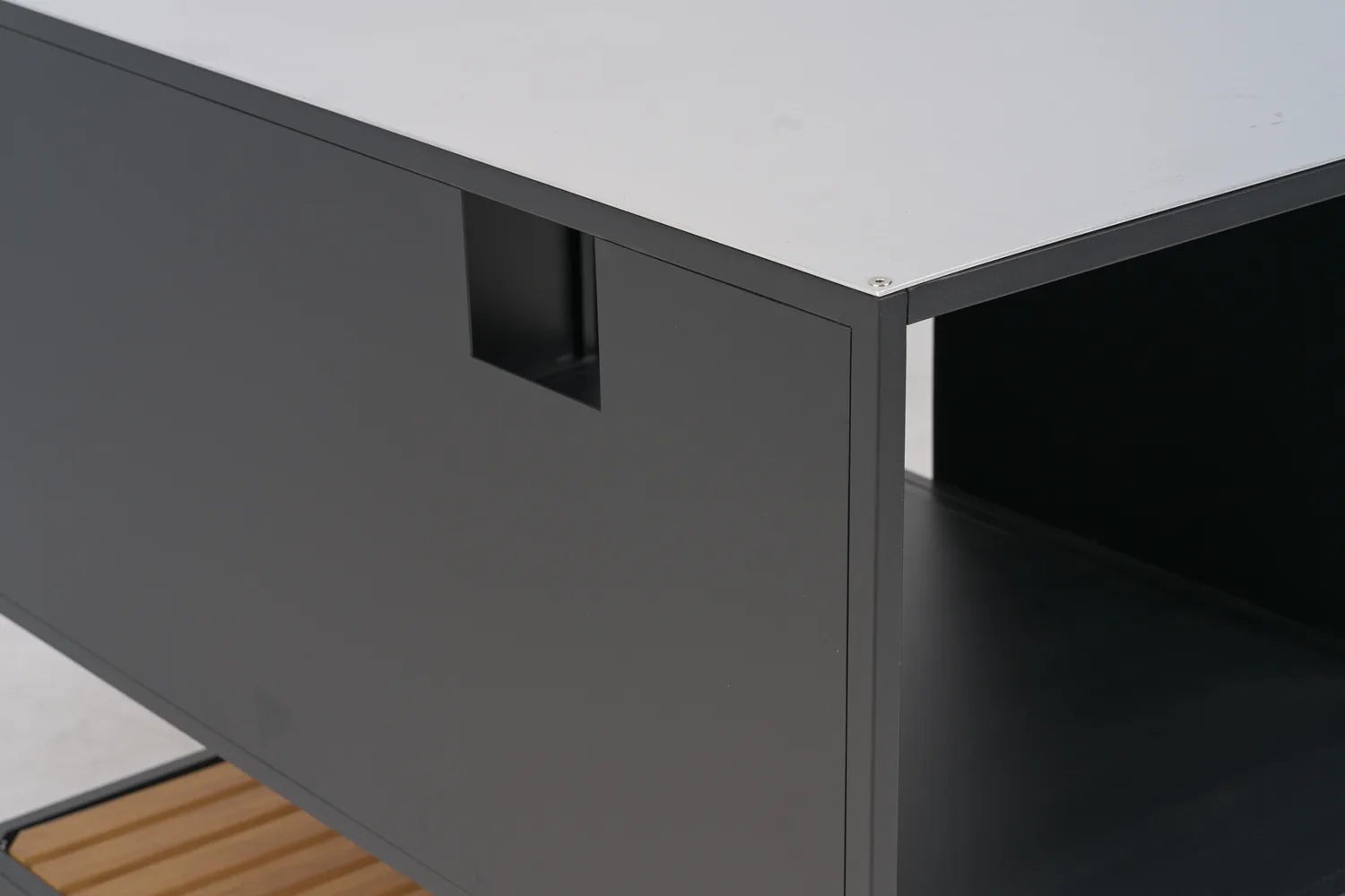 Prep udekøkken bænkeskab 110x90x70 cm, Sort Brafab