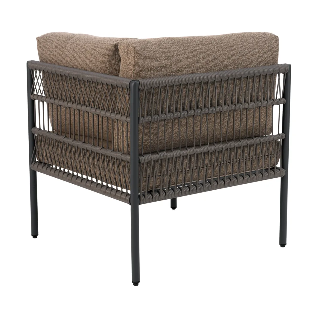 Reno modulsofa, Sort-raw peanut, hjørne Brafab