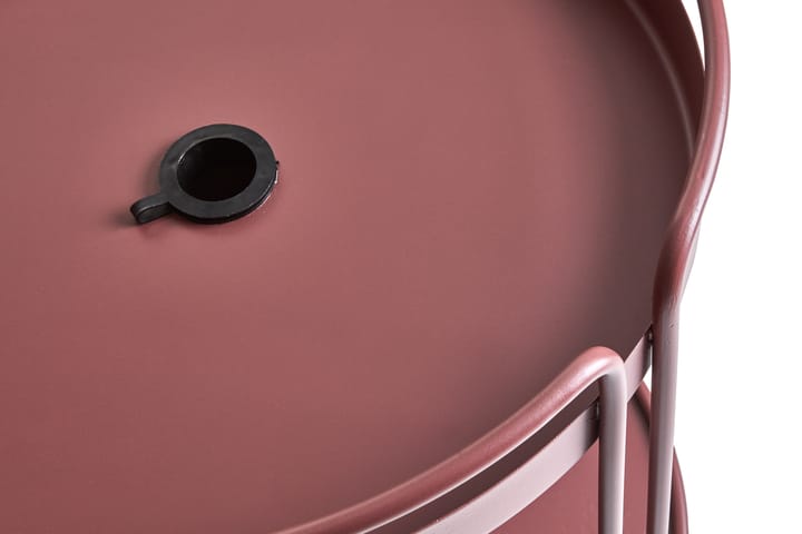 Shady sidebord og parasolfod, Zin red Brafab