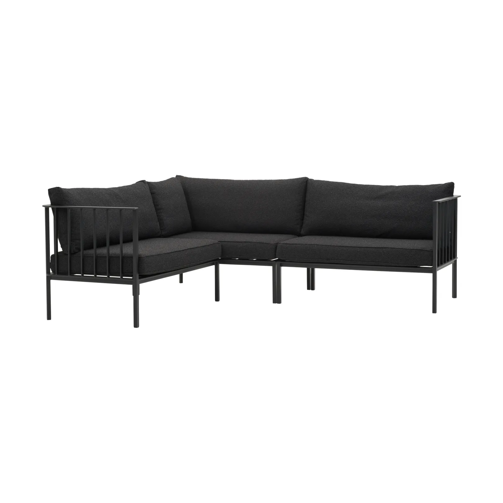 Upper hjørnesofa, Sort-teddy black Brafab