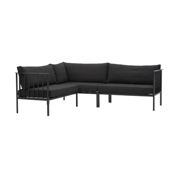 Upper hjørnesofa - Sort-teddy black - Brafab