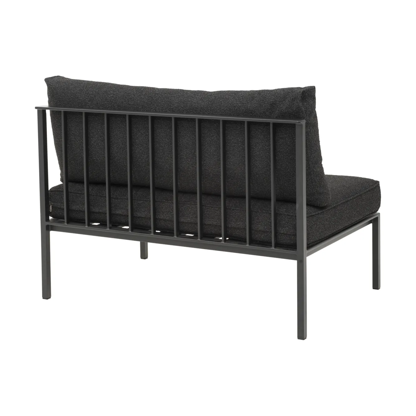 Upper modulsofa, Sort-teddy black, midterdel Brafab