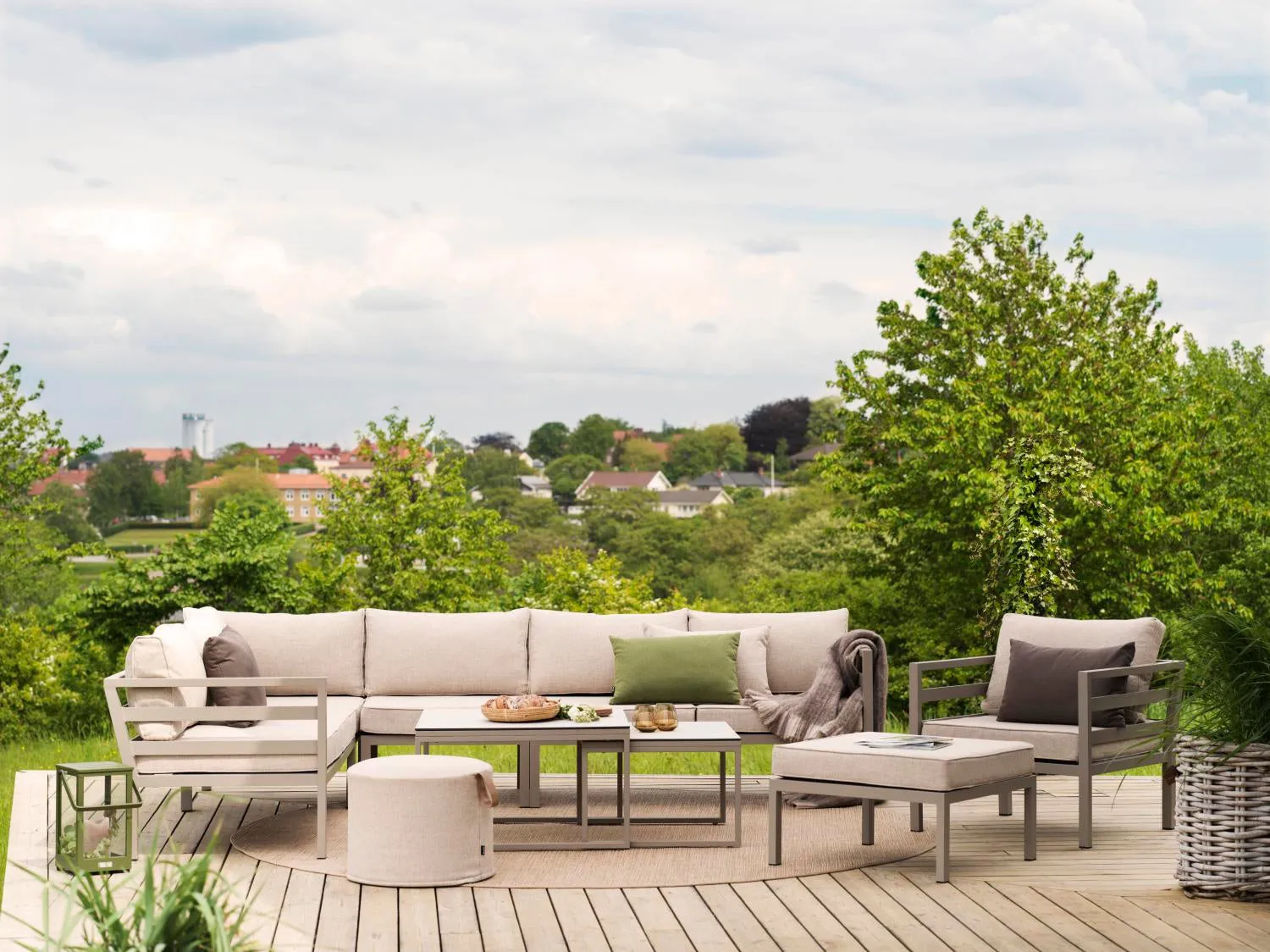 Weldon lænestol, Khaki-sand Brafab