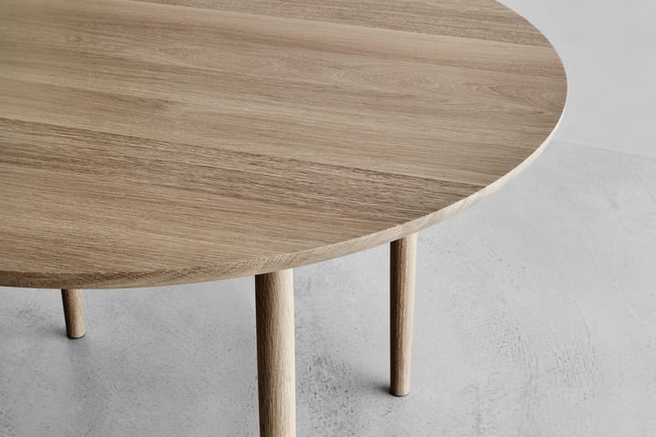 Arv spisebord Ø120 cm, Hvidolieret eg Brdr. Krüger