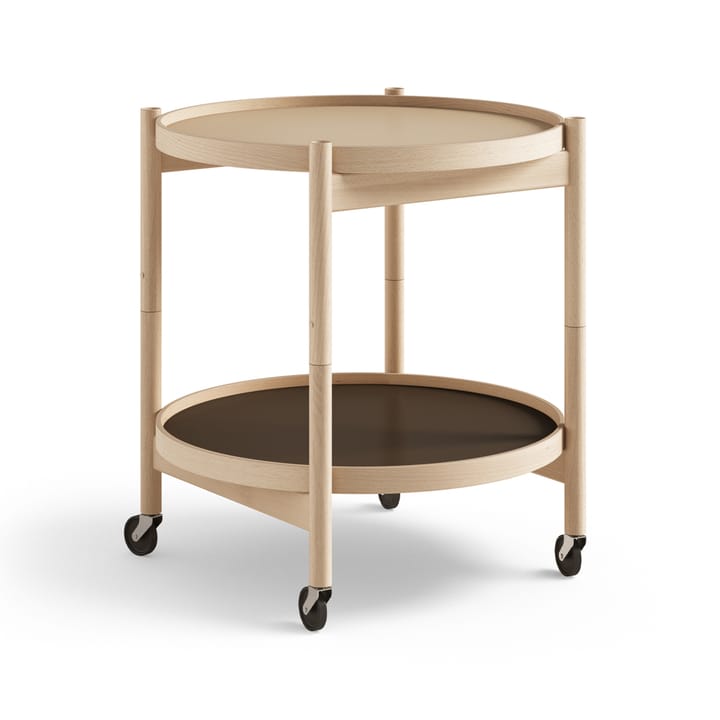 Bølling Tray Table model 50 rullebord - earth, olieret understel i bøg - Brdr. Krüger