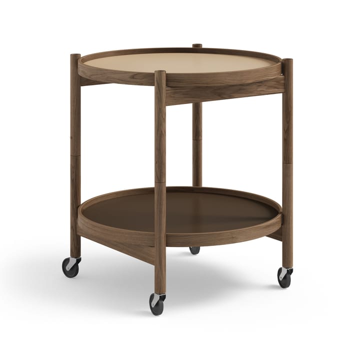 Bølling Tray Table model 50 rullebord - earth, røgolieret understel i eg - Brdr. Krüger