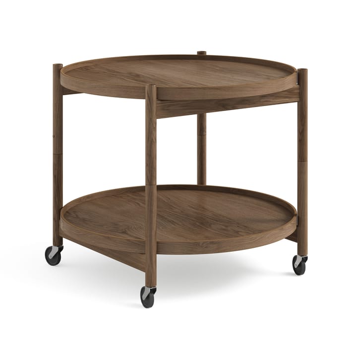 Bølling Tray Table model 60 rullebord - eg røget, røgolieret understel i eg - Brdr. Krüger