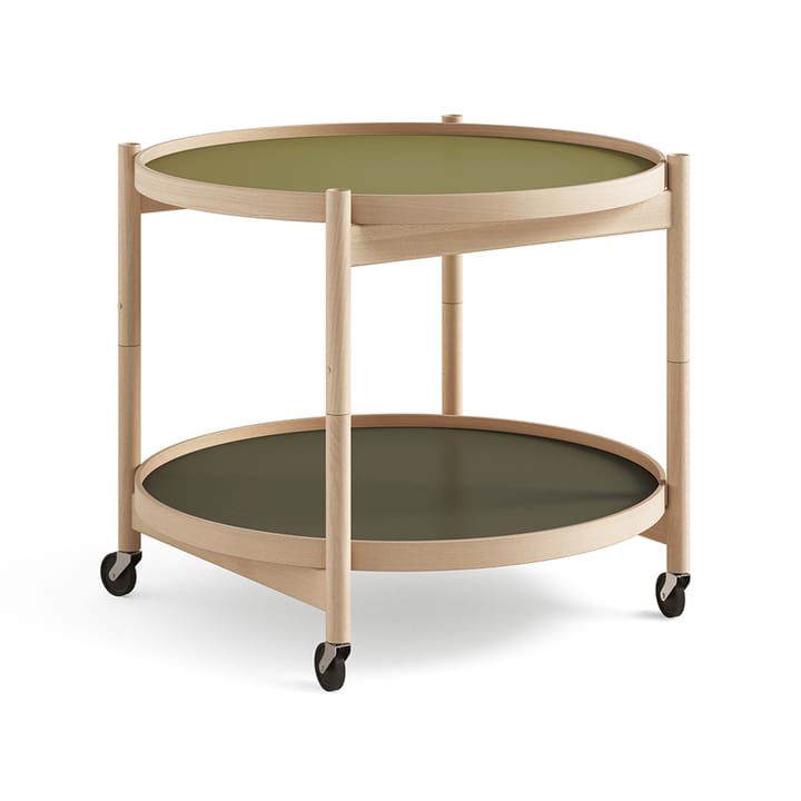 Bølling Tray Table model 60 rullebord - leaf, olieret understel i bøg - Brdr. Krüger