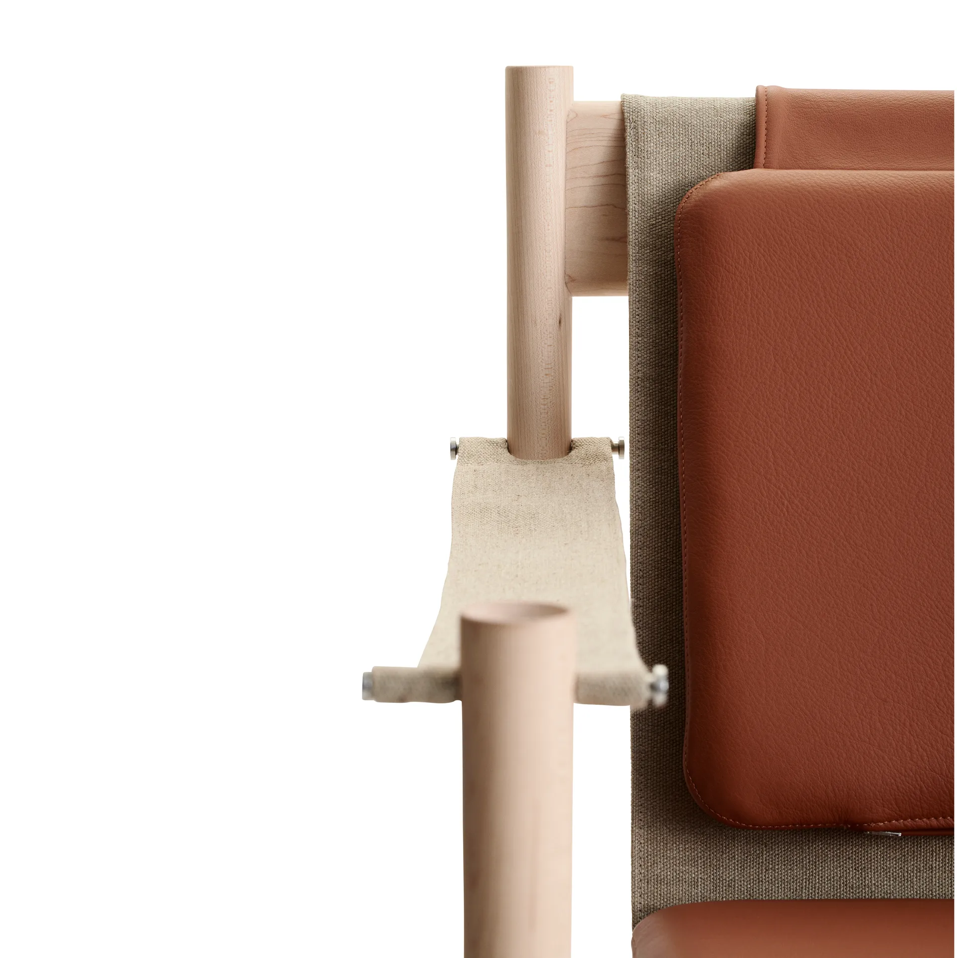 HB loungestol, Hvidolieret ahorn/Læder brandy Brdr. Krüger