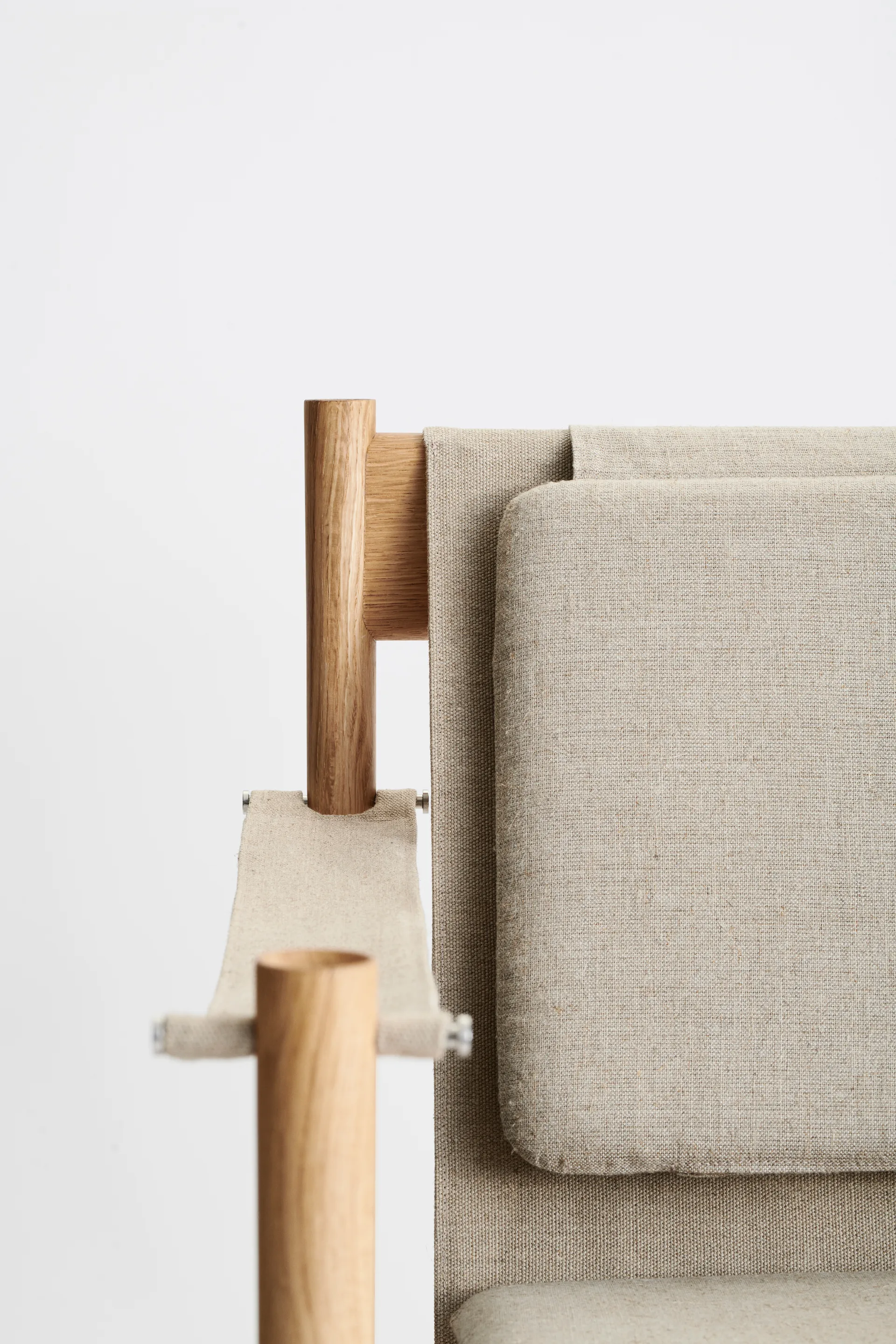 HB loungestol, Olieret eg/Canvas natur Brdr. Krüger