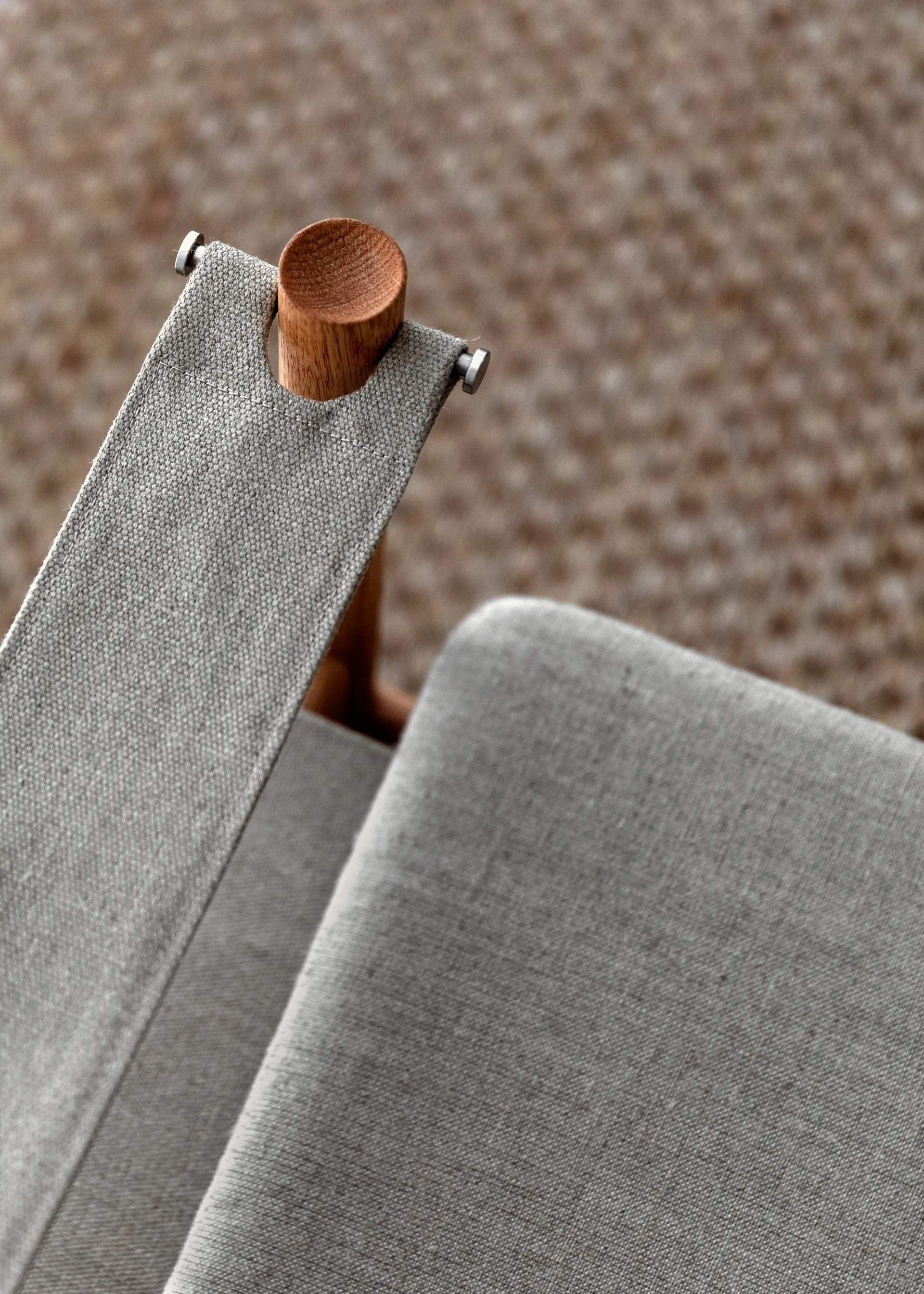 HB loungestol, Røgolieret eg/Canvas natur Brdr. Krüger