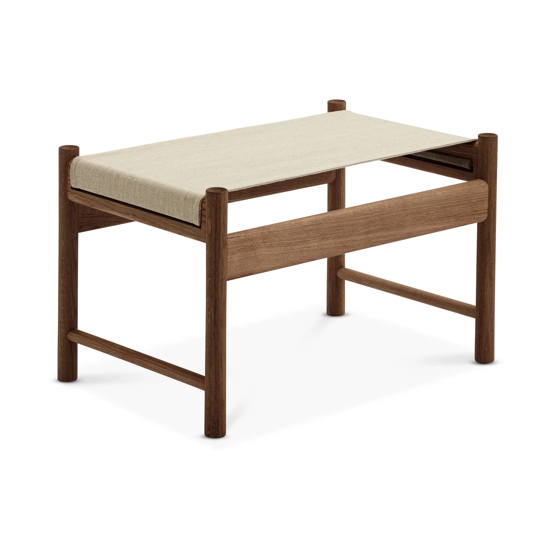 HB skammel, Røgolieret eg-canvas Brdr. Krüger