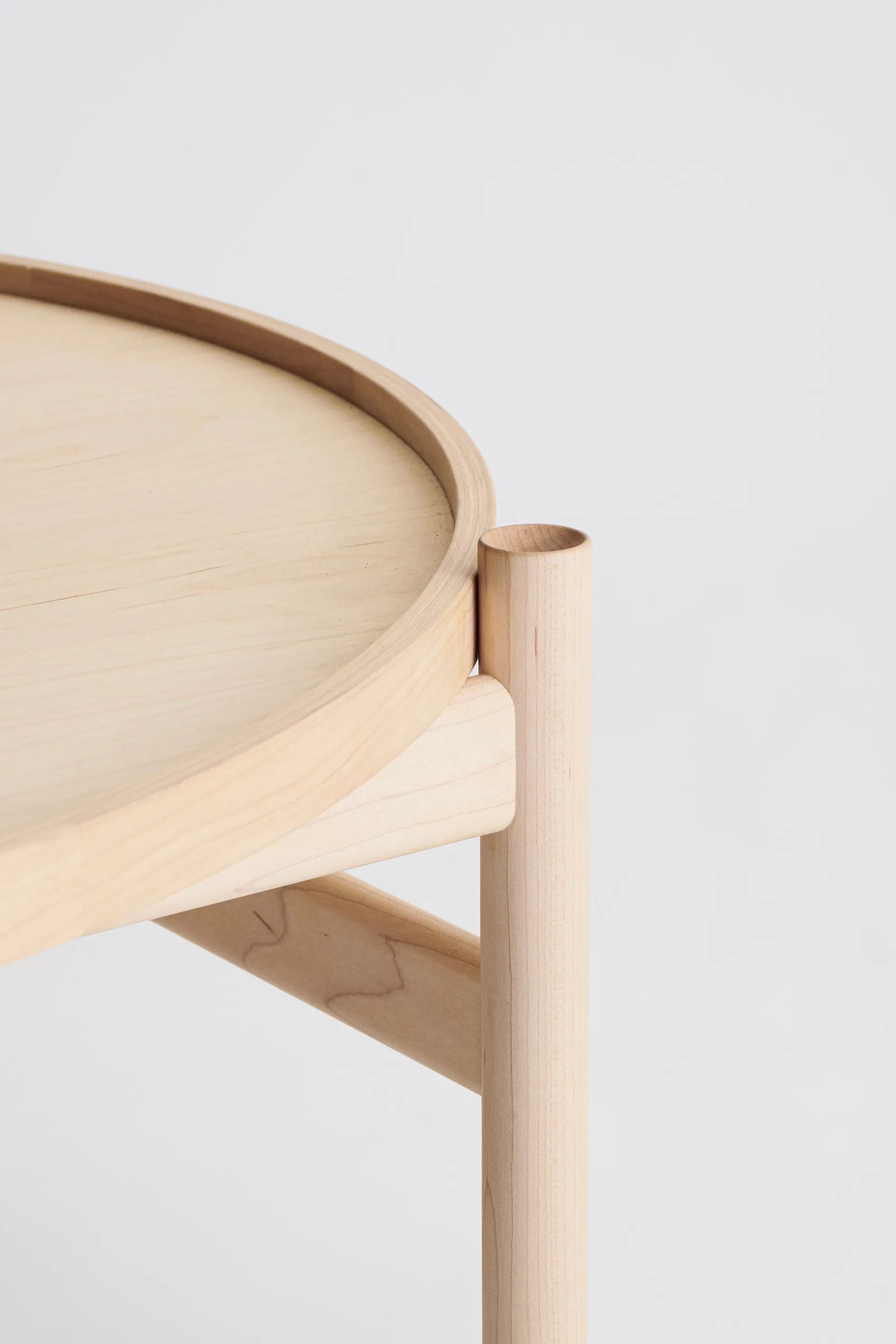 HB sofabord Ø100 cm, Hvidolieret ahorn Brdr. Krüger