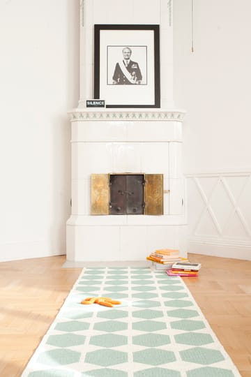 Anna tæppe aqua (turkis) - 70 x 100 cm - Brita Sweden