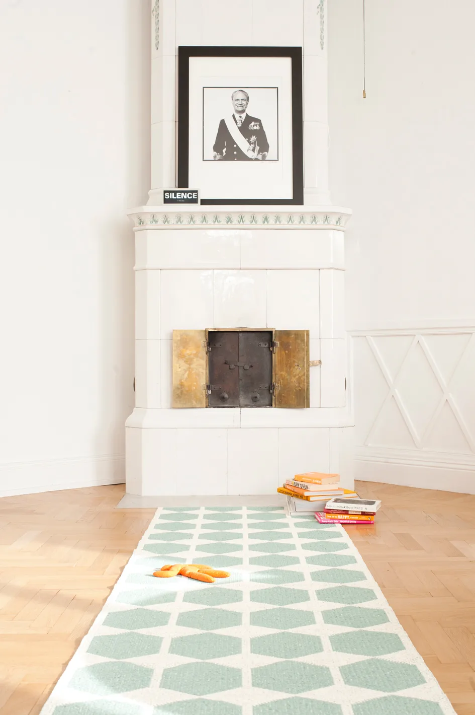 Anna tæppe aqua (turkis), 70x140 cm Brita Sweden