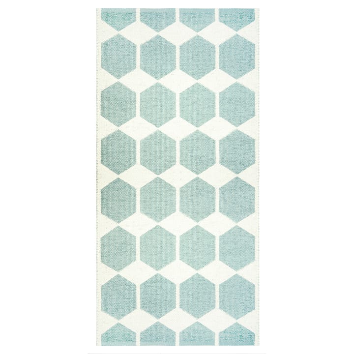 Anna tæppe aqua (turkis) - 70x140 cm - Brita Sweden