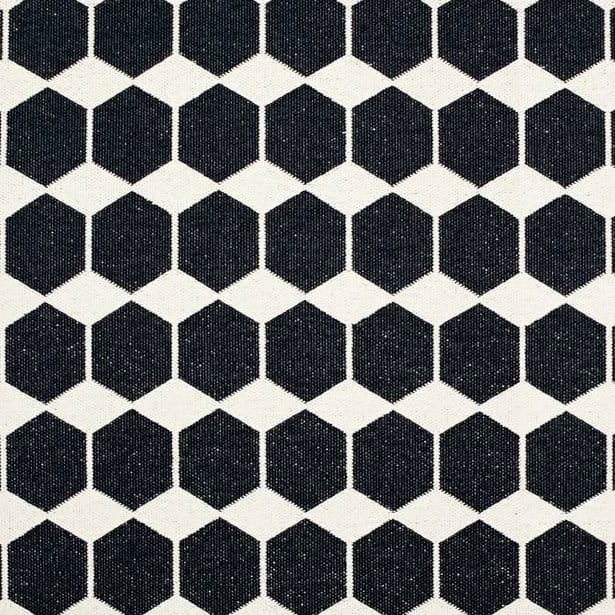 Anna tæppe sort stor, 150 x 200 cm Brita Sweden