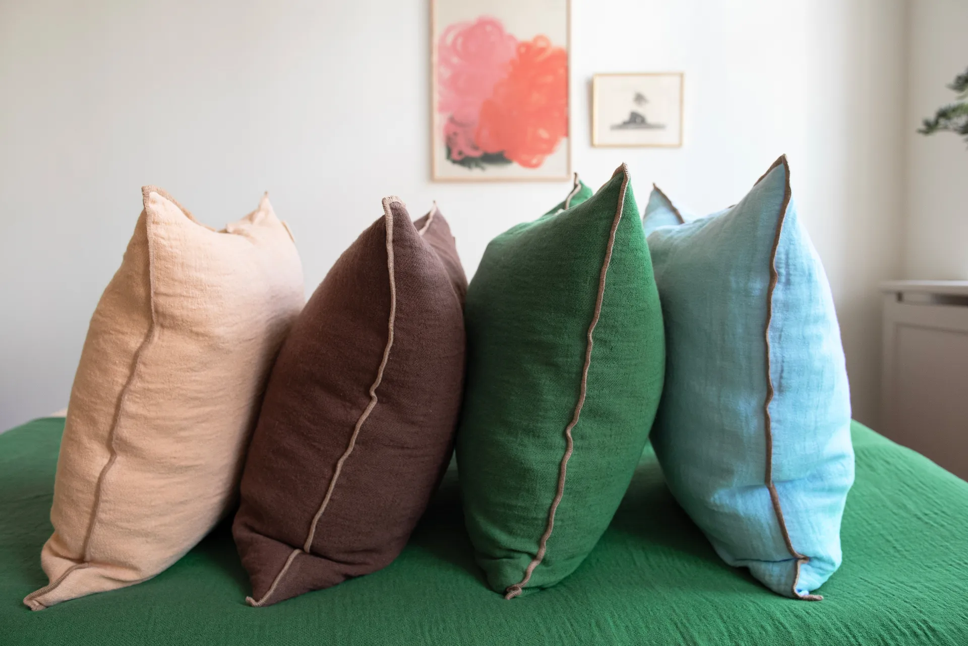 Evy pude, Brown, 50x50 cm Brita Sweden