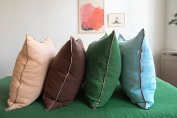 Evy pudebetræk - Brown, 50x50 cm - Brita Sweden